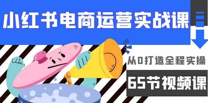 （9724期）小红书电商运营实战课，​从0打造全程实操（65节视频课）-民珍网创
