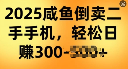 2025闲鱼倒卖二手手机，高客单，高利润，轻松日入3张-民珍网创