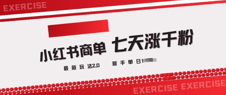 小红书商单2.0最新玩法，3天涨千粉单日变现多张-民珍网创