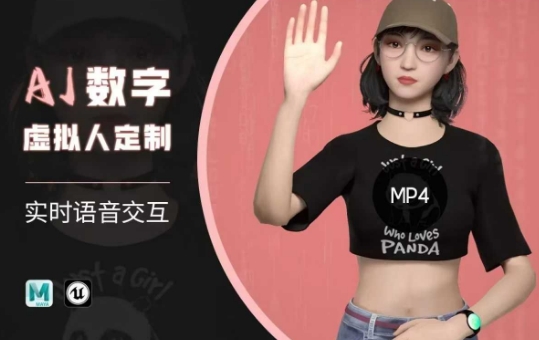 Ai数字人虚拟(智能体)实时语音交互特训营，​自行定制超写实角色AI数字人交互技术-民珍网创